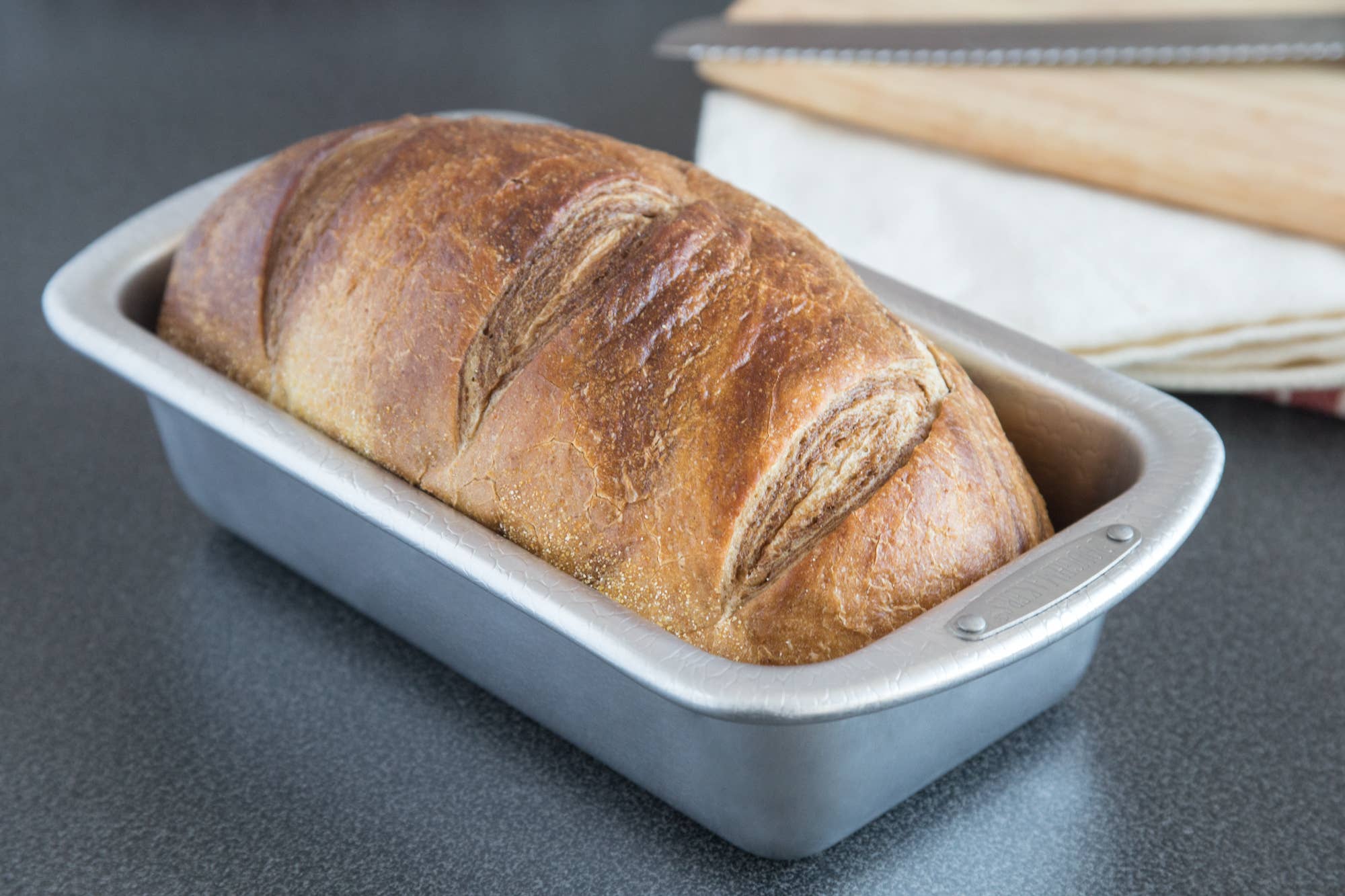 Doughmakers Pebble Textured Aluminum Loaf Pan, 8.5" x 4.5"