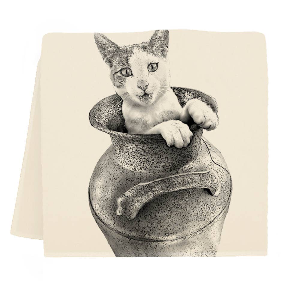 Eric & Christopher Cat Tea Towel - "Tammy"