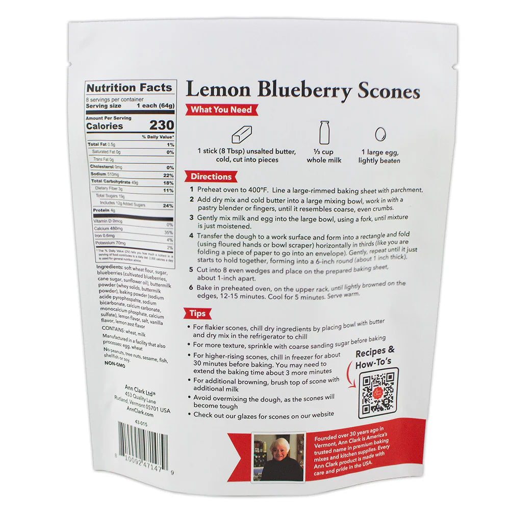 Ann Clark Traditional Scone Mix-Lemon Blueberry