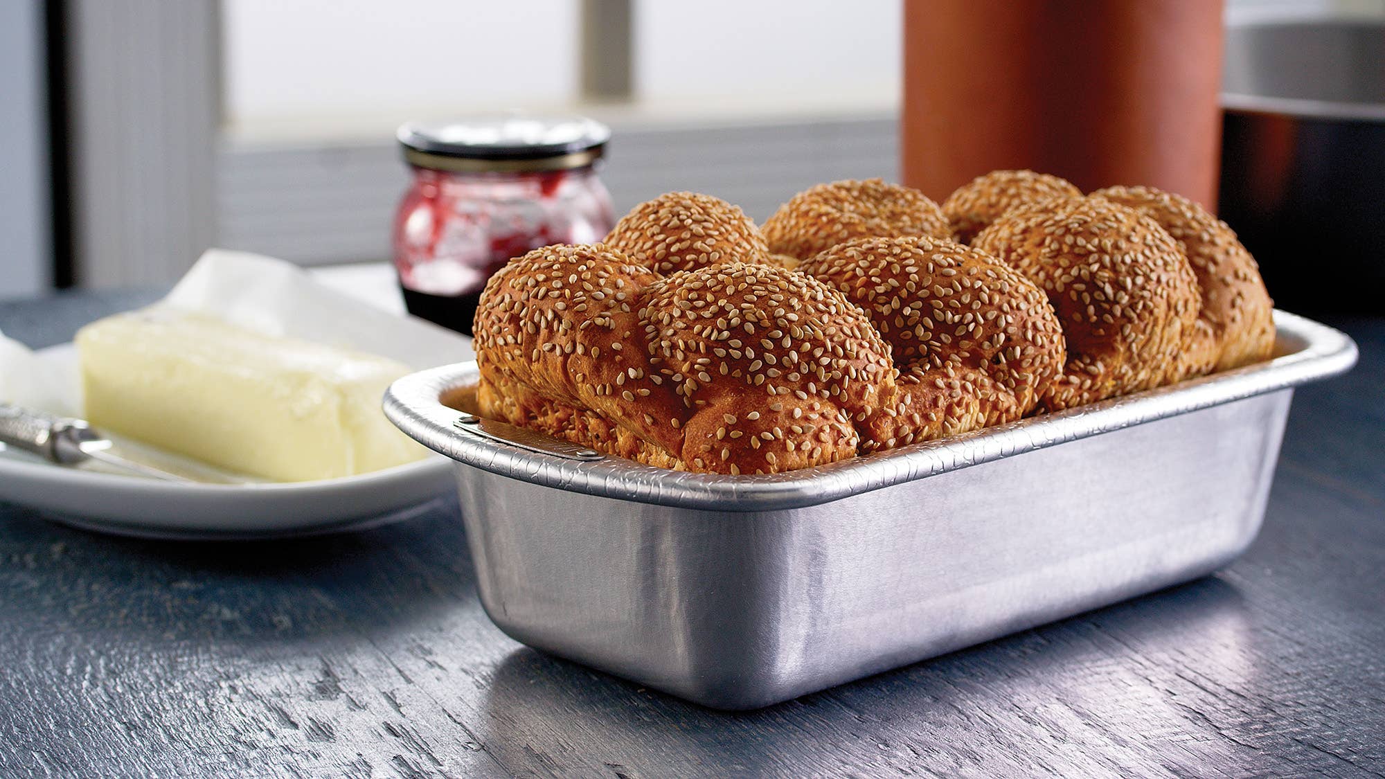 Doughmakers Pebble Textured Aluminum Loaf Pan, 8.5" x 4.5"