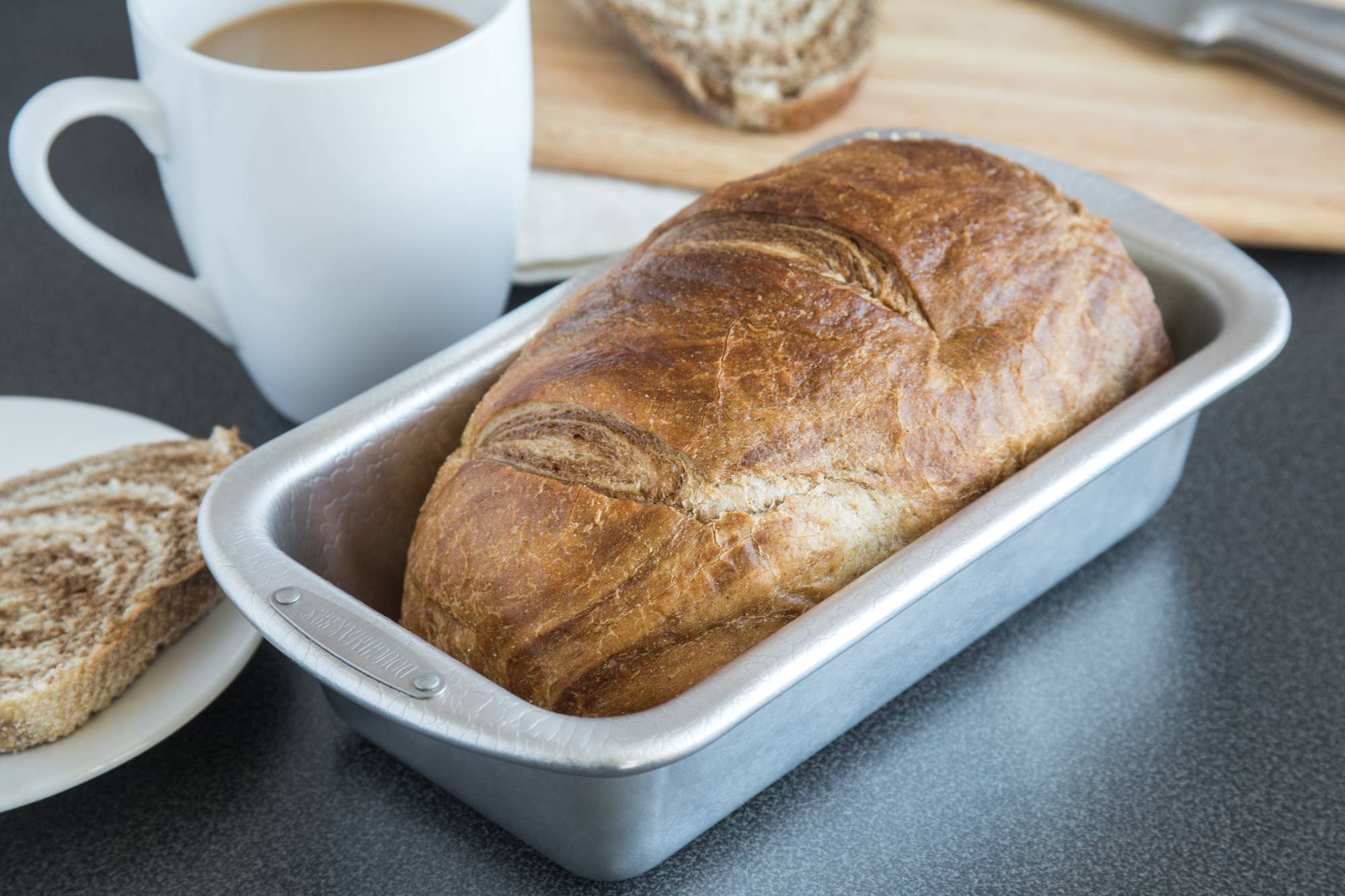 Doughmakers Pebble Textured Aluminum Loaf Pan, 8.5" x 4.5"