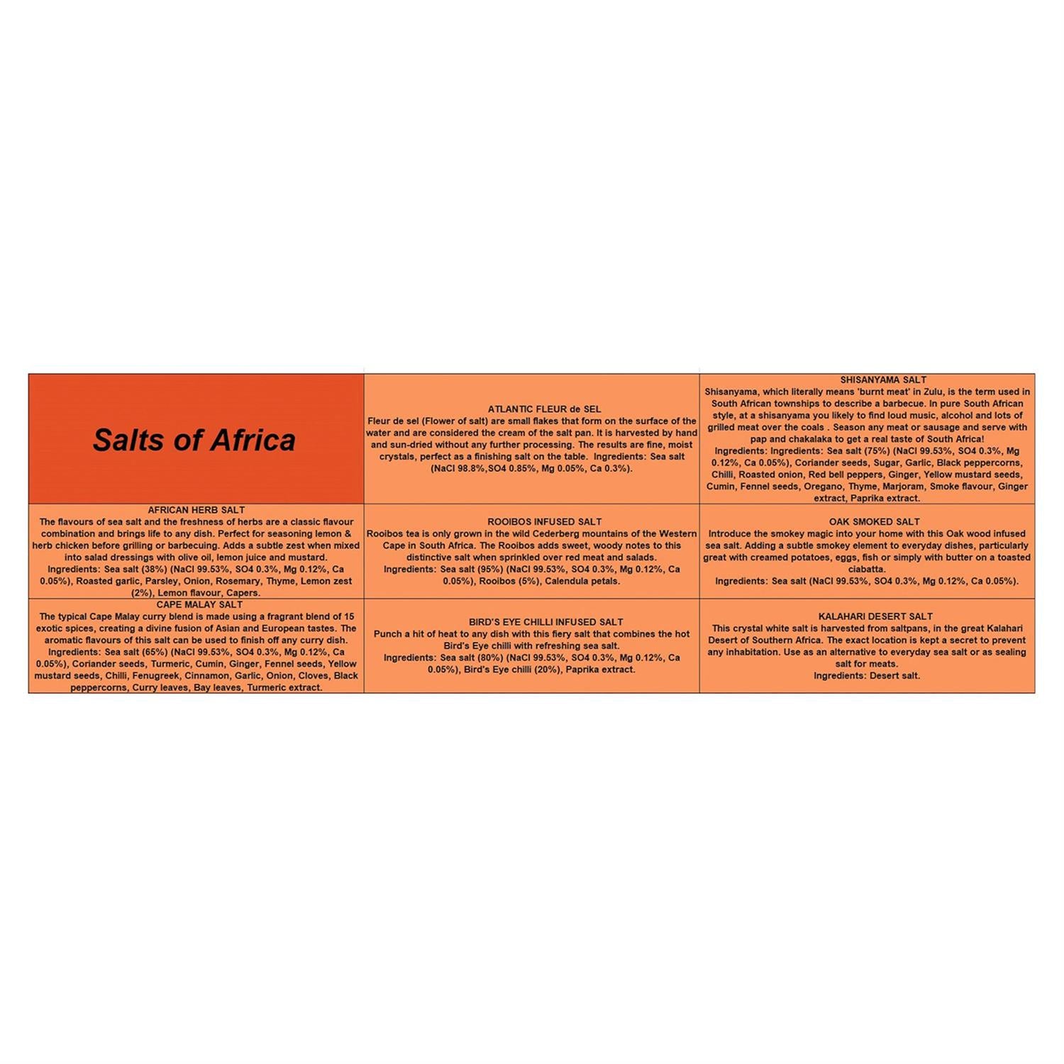 Salts of Africa 8 Tube Gift Set