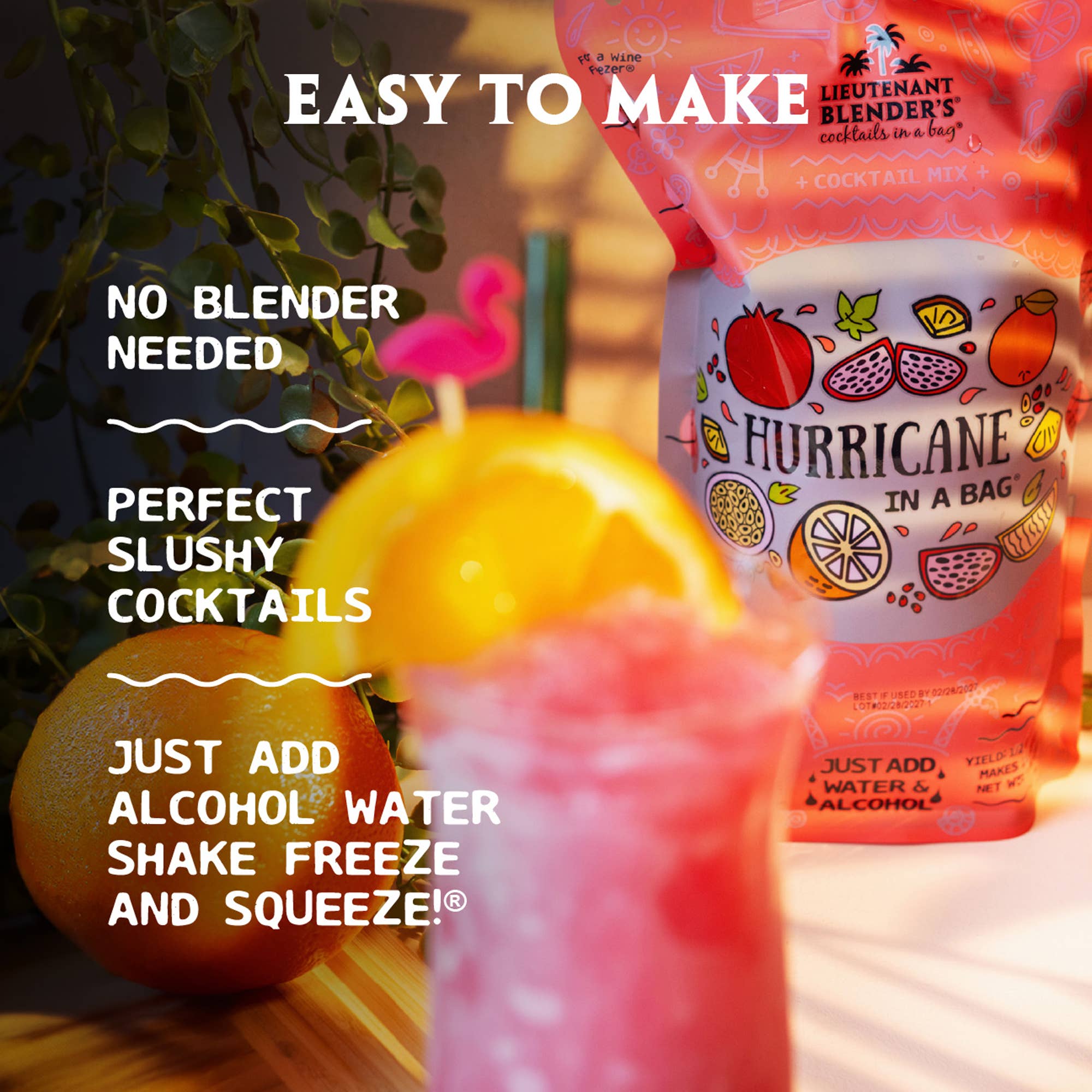 Hurricane in a Bag® Cocktail / Mocktail Slushie Mixer