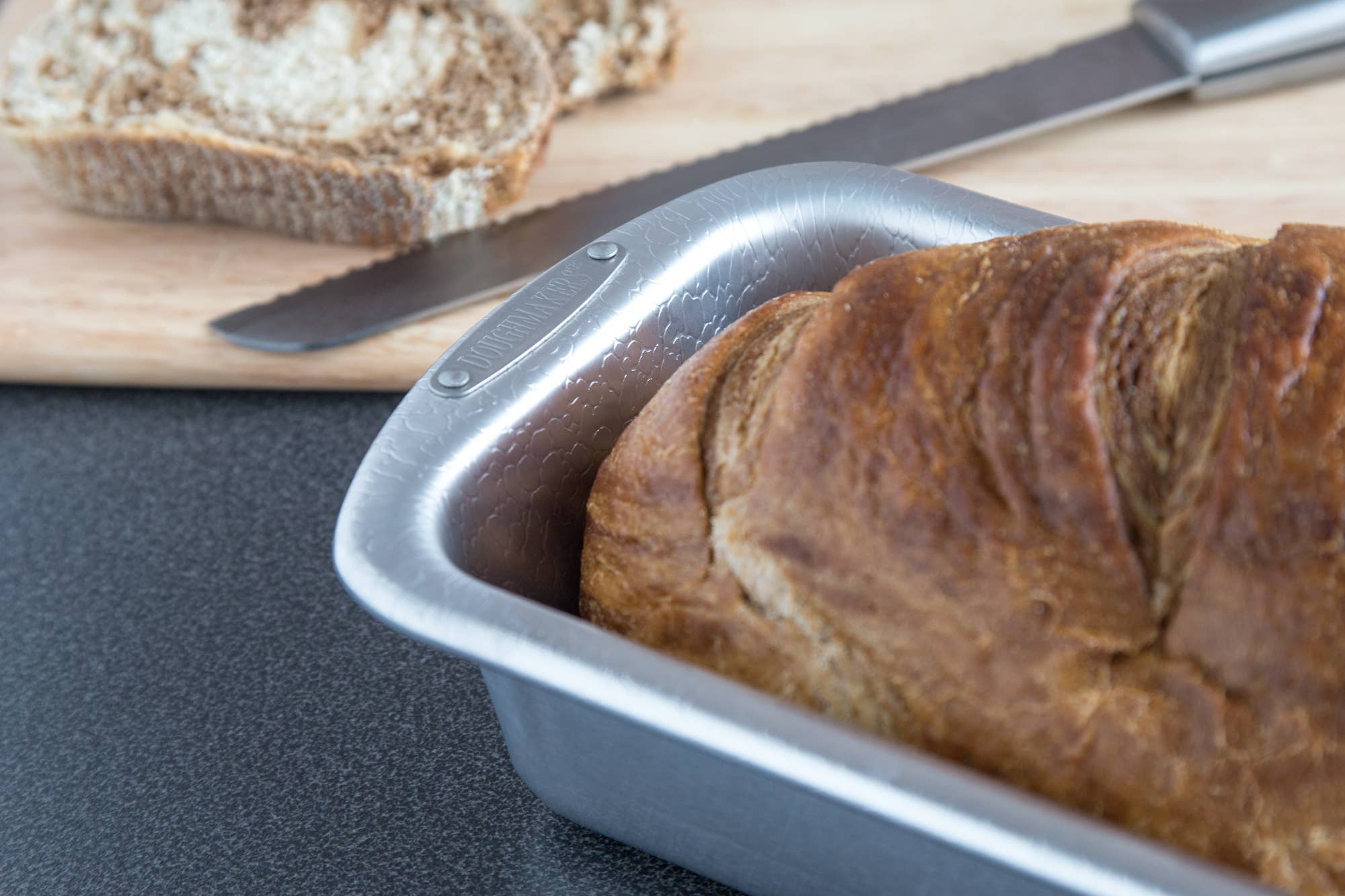 Doughmakers Pebble Textured Aluminum Loaf Pan, 8.5" x 4.5"