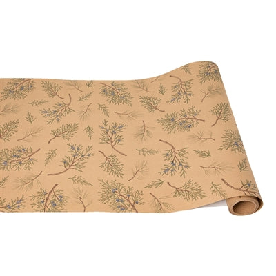 Hester & Cook Juniper Sprigs on Kraft Table Runner