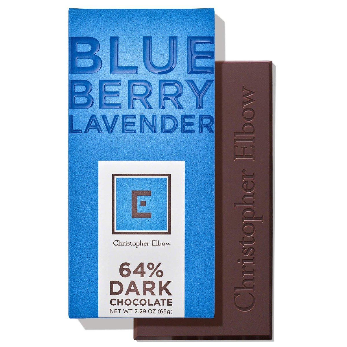 Christopher Elbow Blueberry Lavender Dark Chocolate Bar