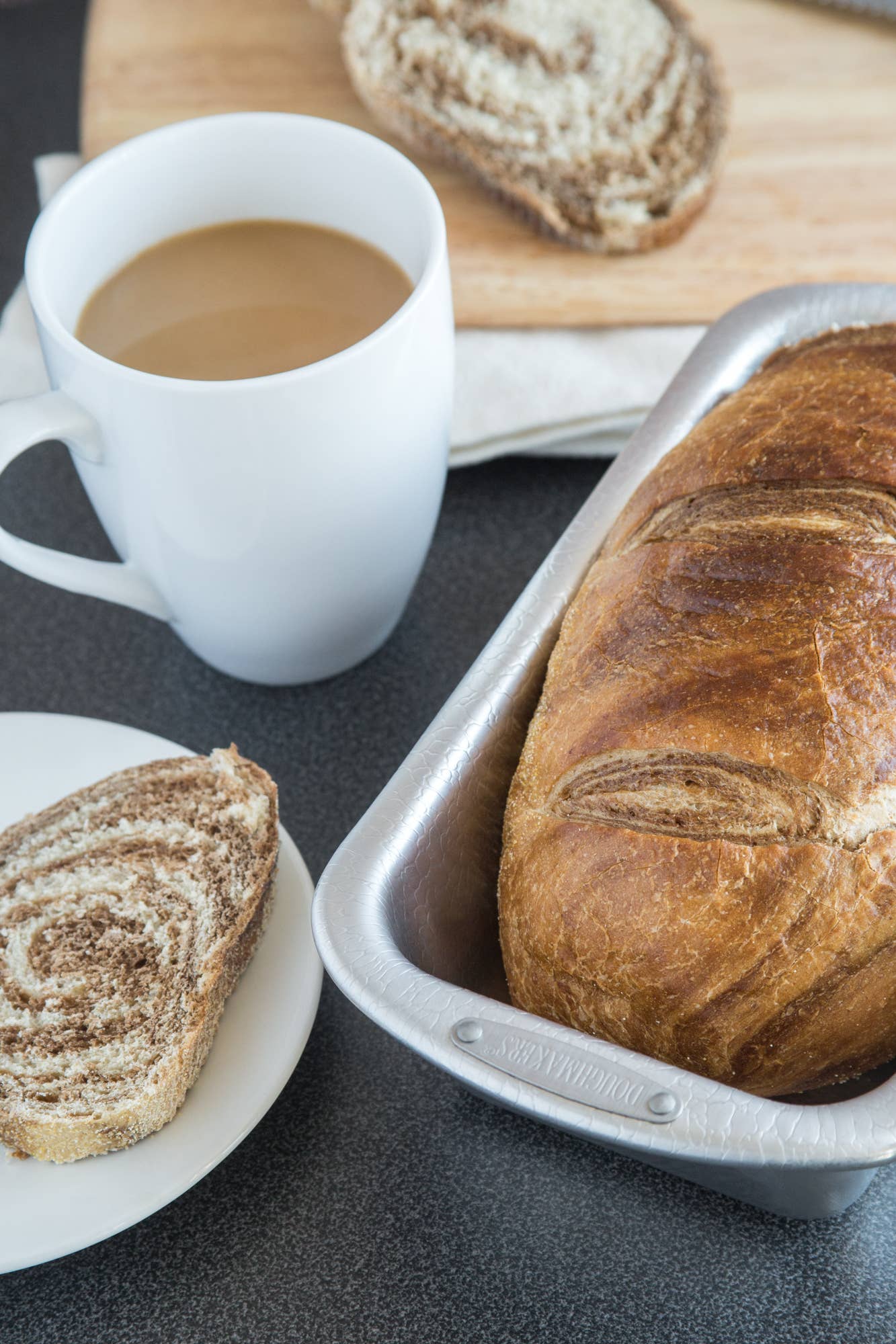 Doughmakers Pebble Textured Aluminum Loaf Pan, 8.5" x 4.5"