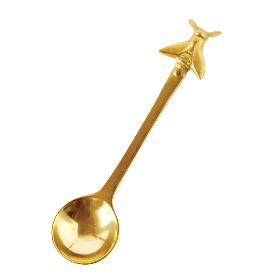 5"L Brass Spoon with Bee