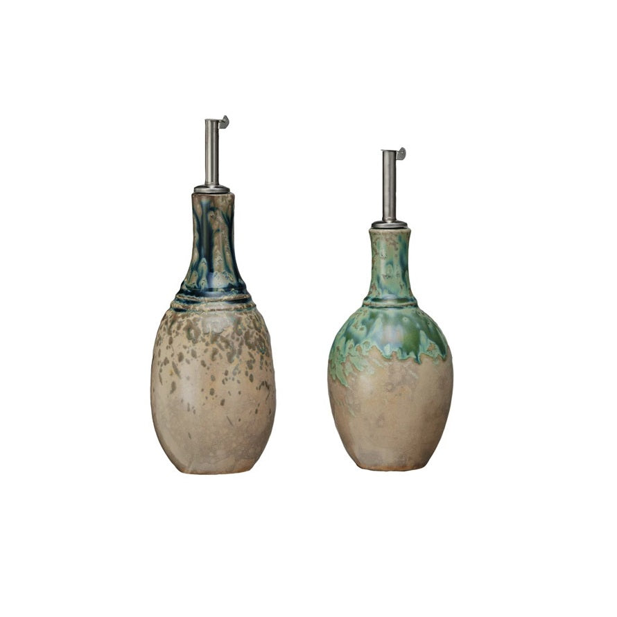 10 oz. Stoneware Oil Cruet