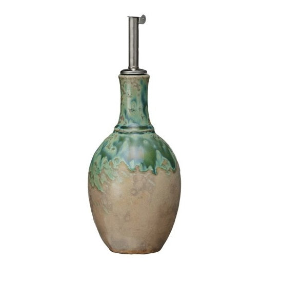 10 oz. Stoneware Oil Cruet