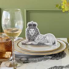 Hester & Cook Place Cards Regal Lion