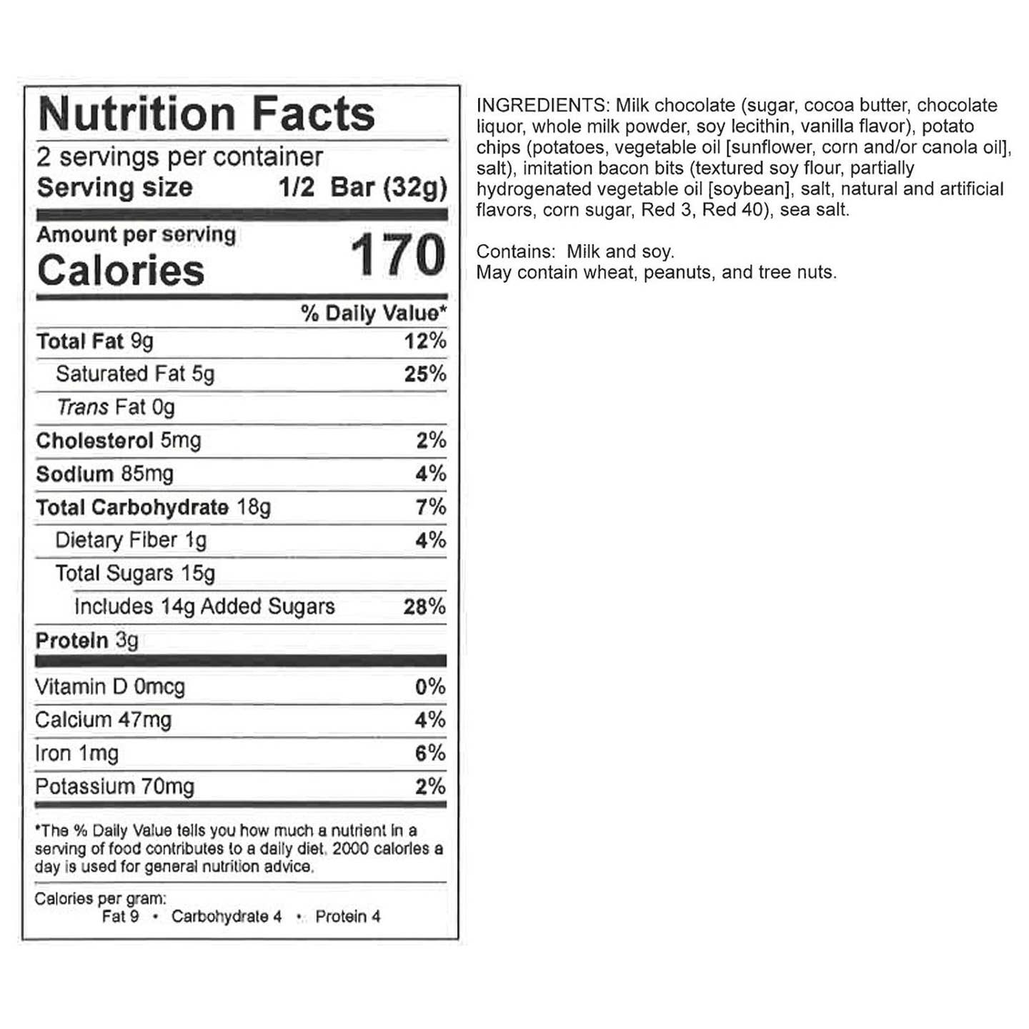 Milk Chocolate - Pigs N' Taters -Candy Bar 2.25 oz