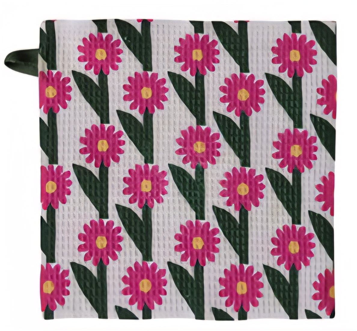 Square Printed Recycled Dish Cloth - Assorted 10 1/2"