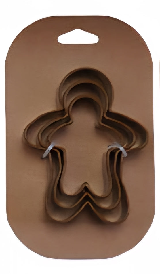 Stainless Steel Holiday Cookie Cutters on Card, Set of 3, 5 Styles