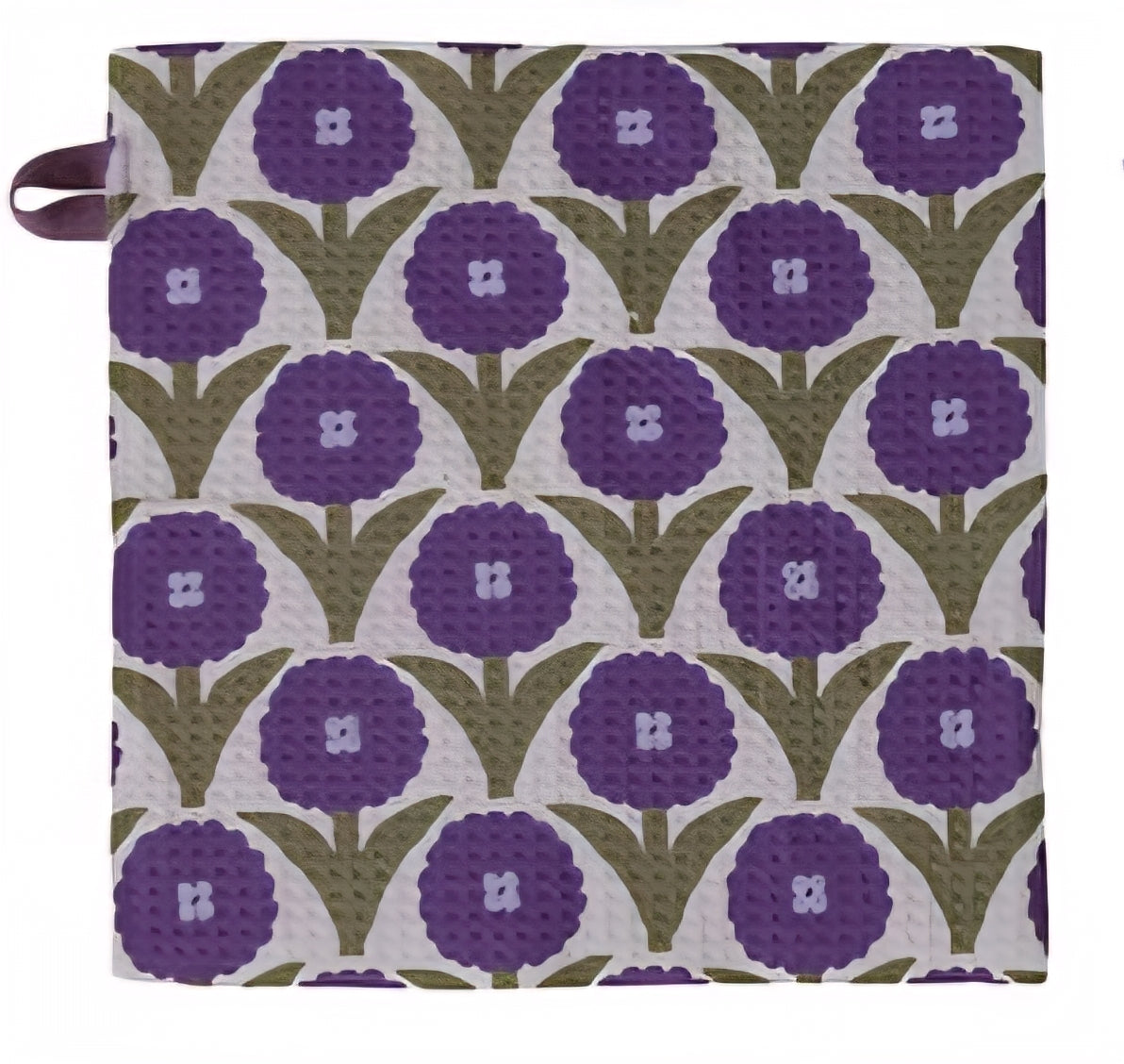 Square Printed Recycled Dish Cloth - Assorted 10 1/2"
