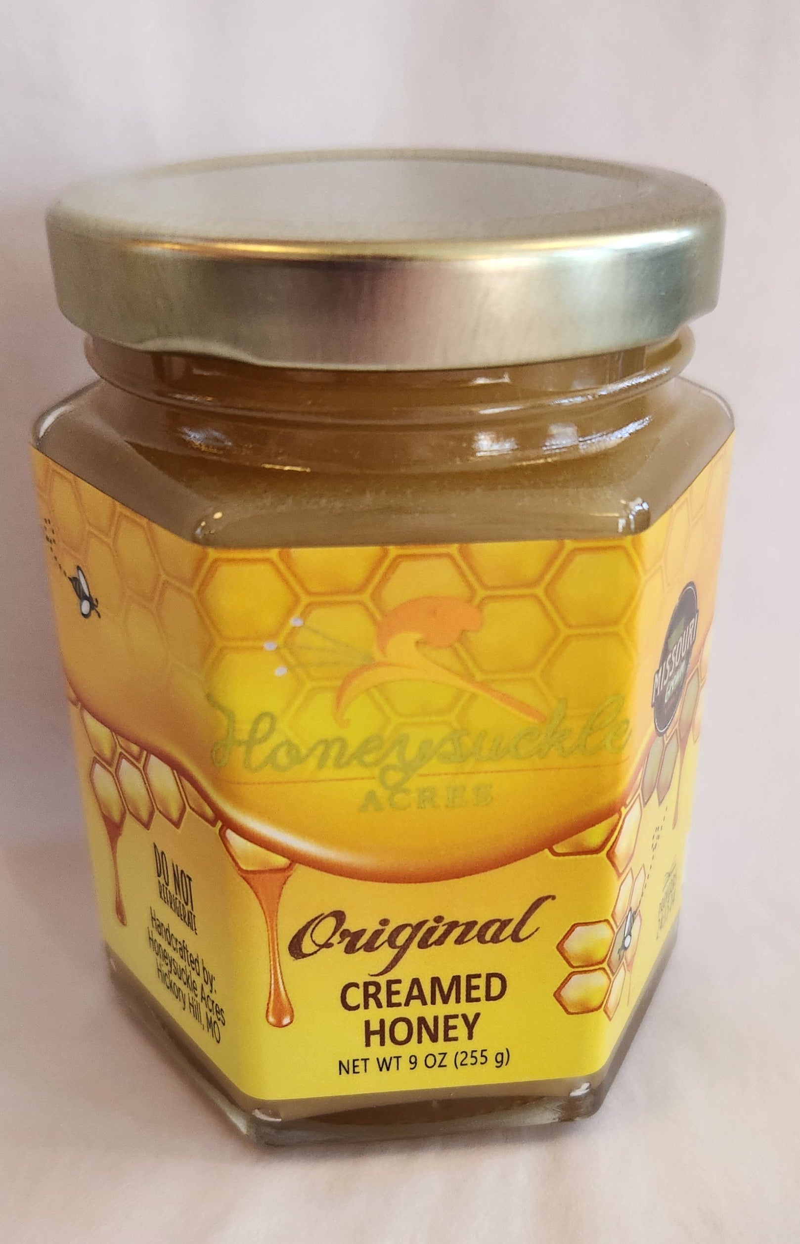 Honeysuckle Acres Creamed Original Honey 9 oz