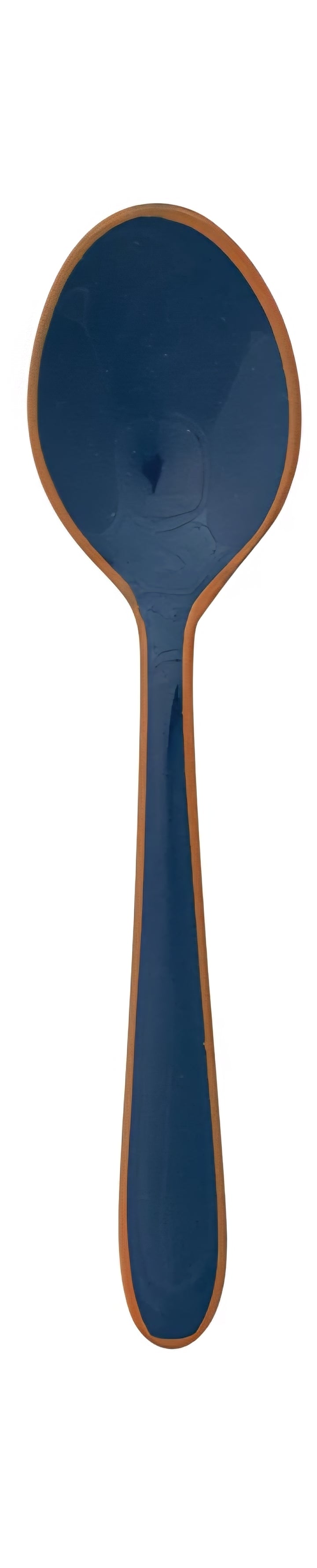 Enameled Stainless Steel Spoon with Colored Edge, 3 Colors