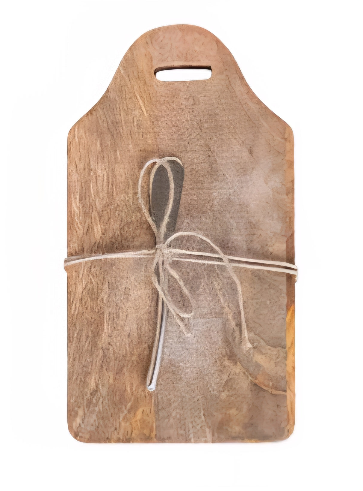 Mango Wood Cheese/Cutting Board w/ Handle & Canape Knife, 4 Styles,