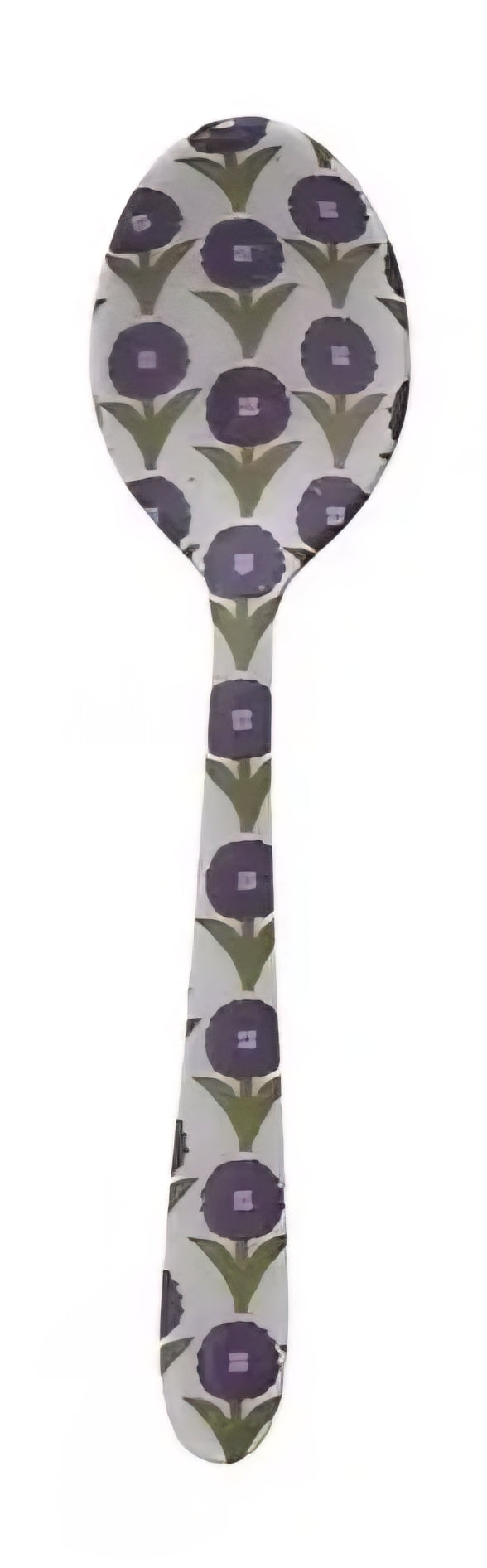 Enameled Floral Print Stainless Steel Spoon