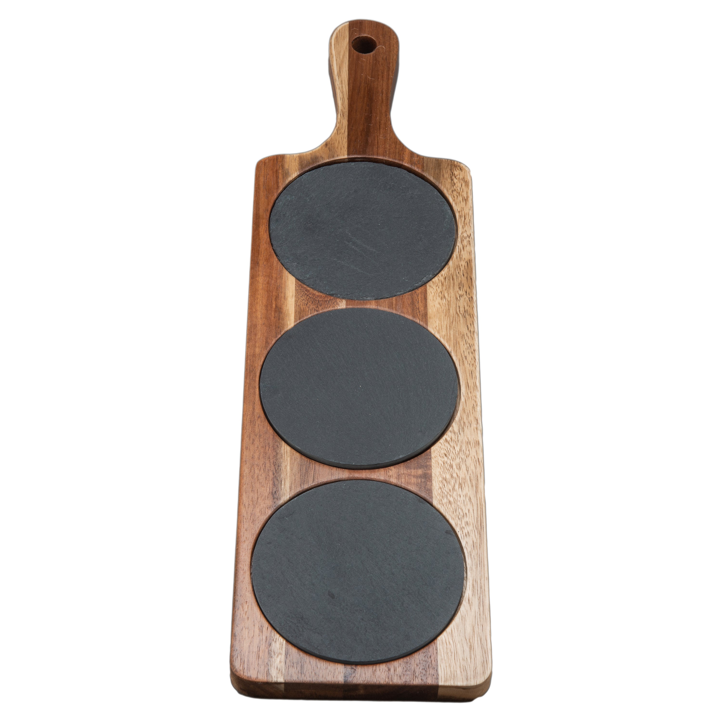 Acacia and Slate Serving Board