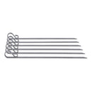 Stainless Steel Flat Skewers Set Of 6