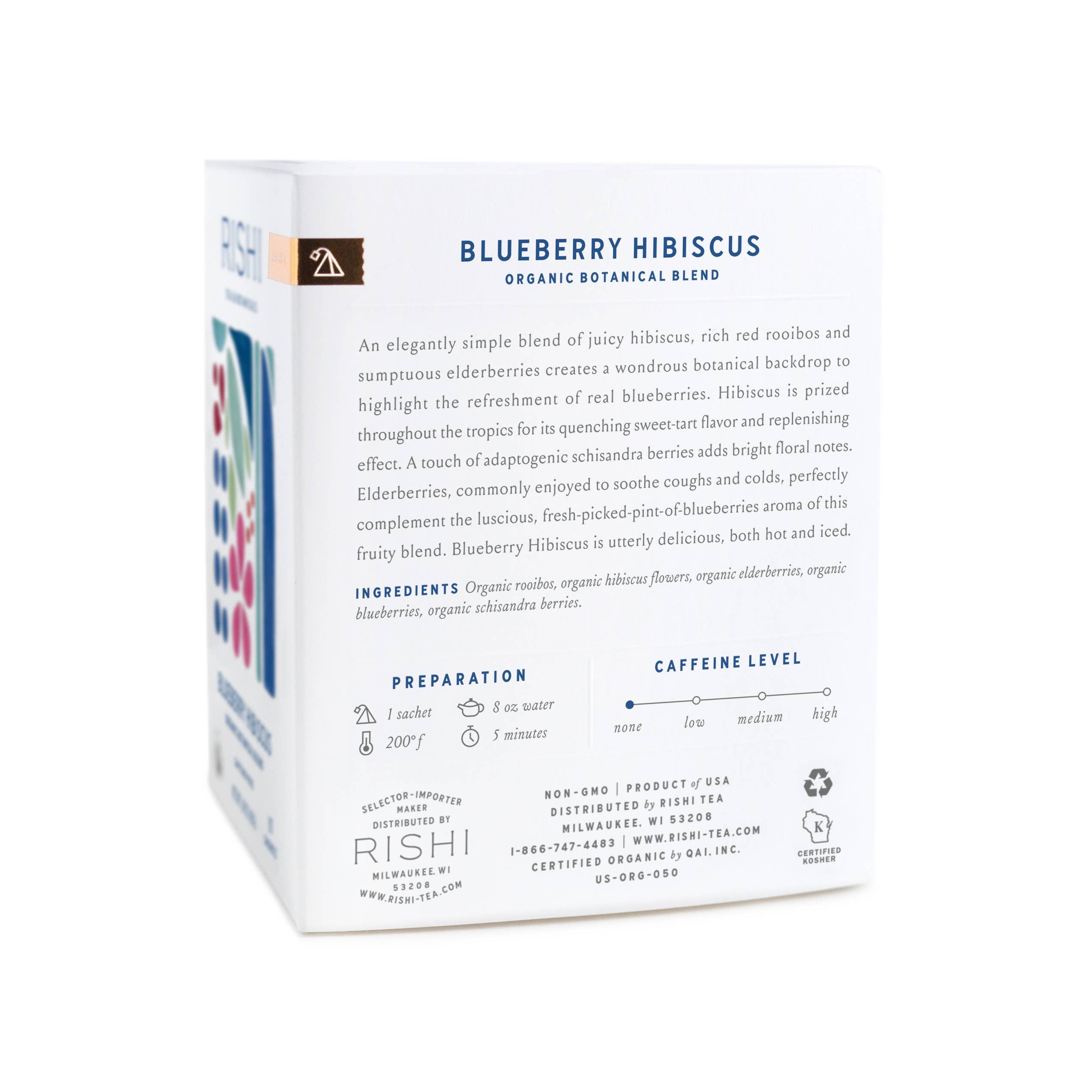 Blueberry Hibiscus Organic Herbal Tea Sachets