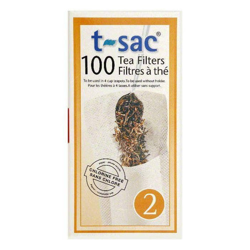 T Sac Size 2 Tea Filters, 100 ea