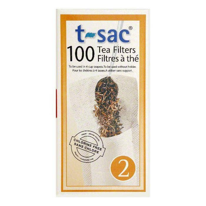 T Sac Size 2 Tea Filters, 100 ea