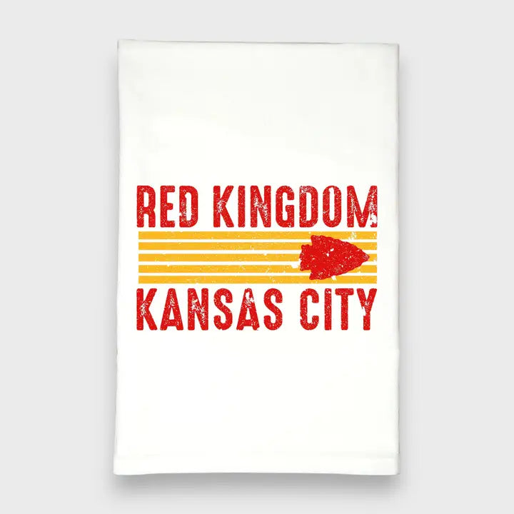 Kansas City Chiefs Red Kingdom Tea Towel