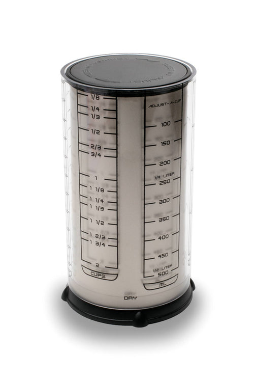 2 Cup Adjust-A-Cup, Satin, 3.25" x 6" | KitchenArt Pro