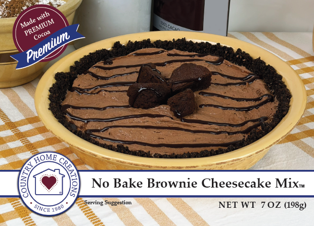 No Bake Brownie Cheesecake Mix - NEW RELEASE | Country Home Creations