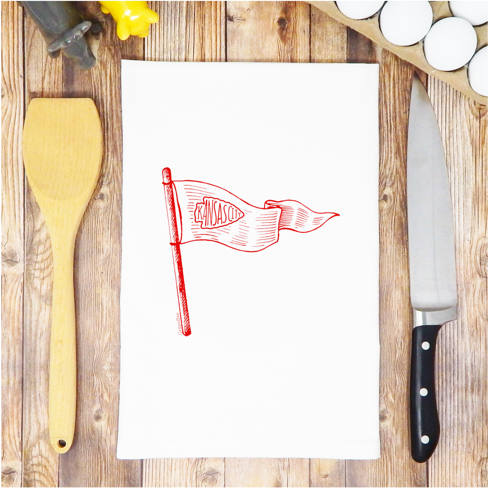 Kansas City Chiefs Pennant Dish Towel | Tea Towels