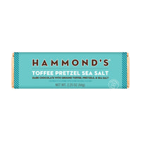 Toffee Pretzel Sea Salt Dark Chocolate Bar - 2.25oz | Hammond's Candies