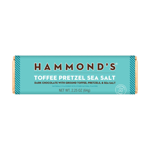 Toffee Pretzel Sea Salt Dark Chocolate Bar - 2.25oz | Hammond's Candies