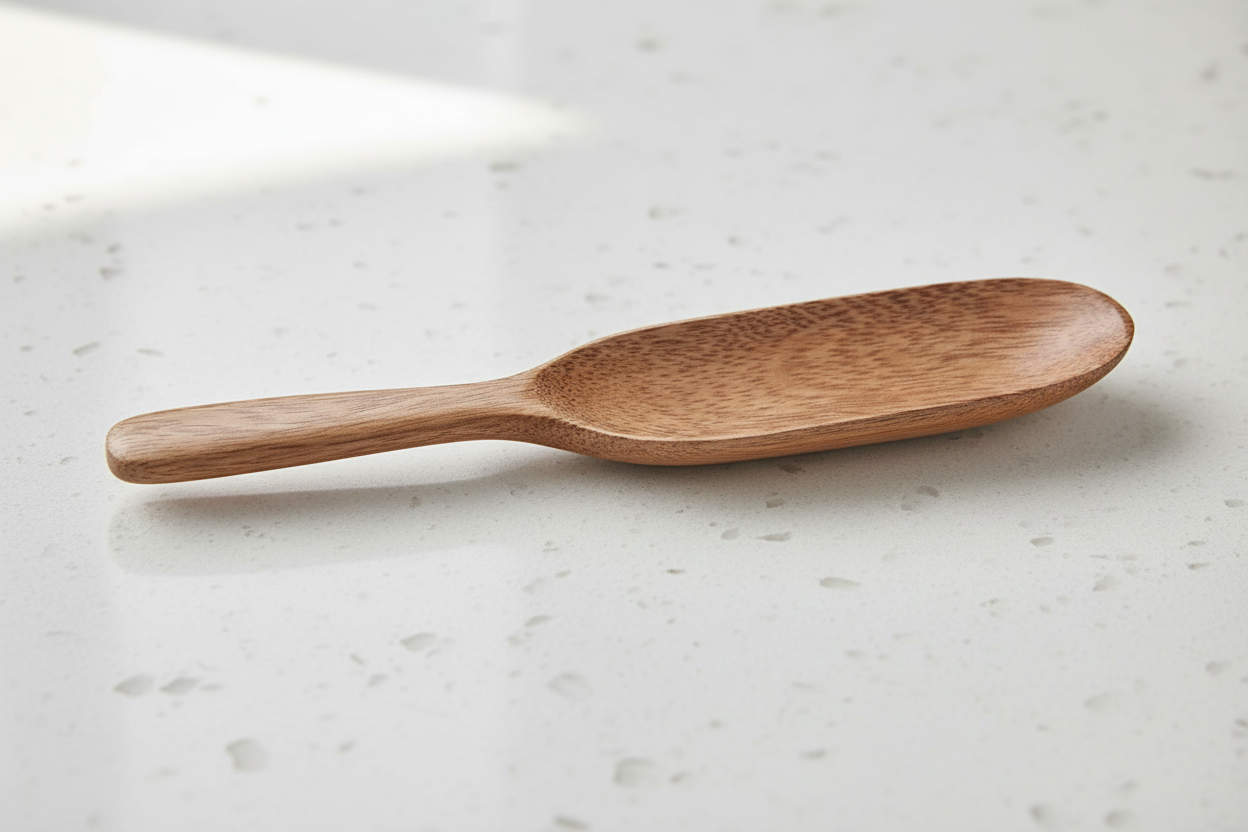 10" Acacia Natural Wood Spoon