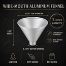 Aluminum Funnel, 2 oz |  HIC Kitchen