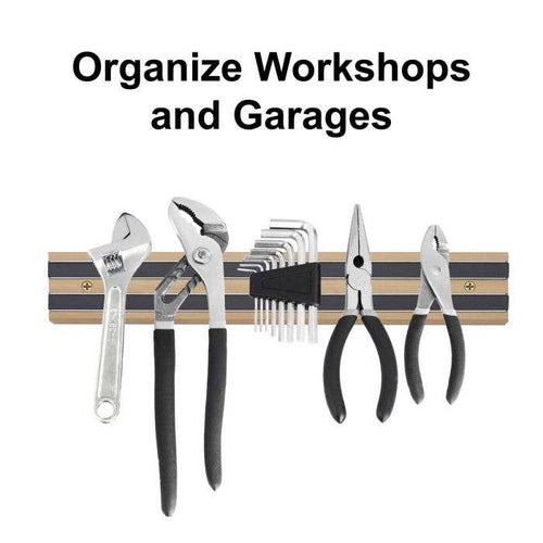 Magnetic Knife And Tool Storage Bar, Wood HIC Kitchen