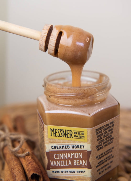 Cinnamon Vanilla Bean Creamed Honey | Messner Bee Farm