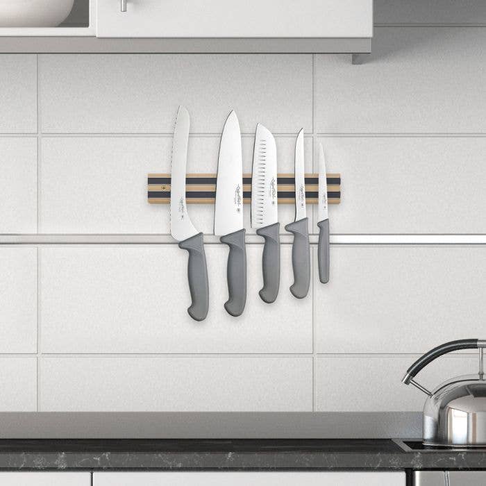 Magnetic Knife And Tool Storage Bar, Wood HIC Kitchen