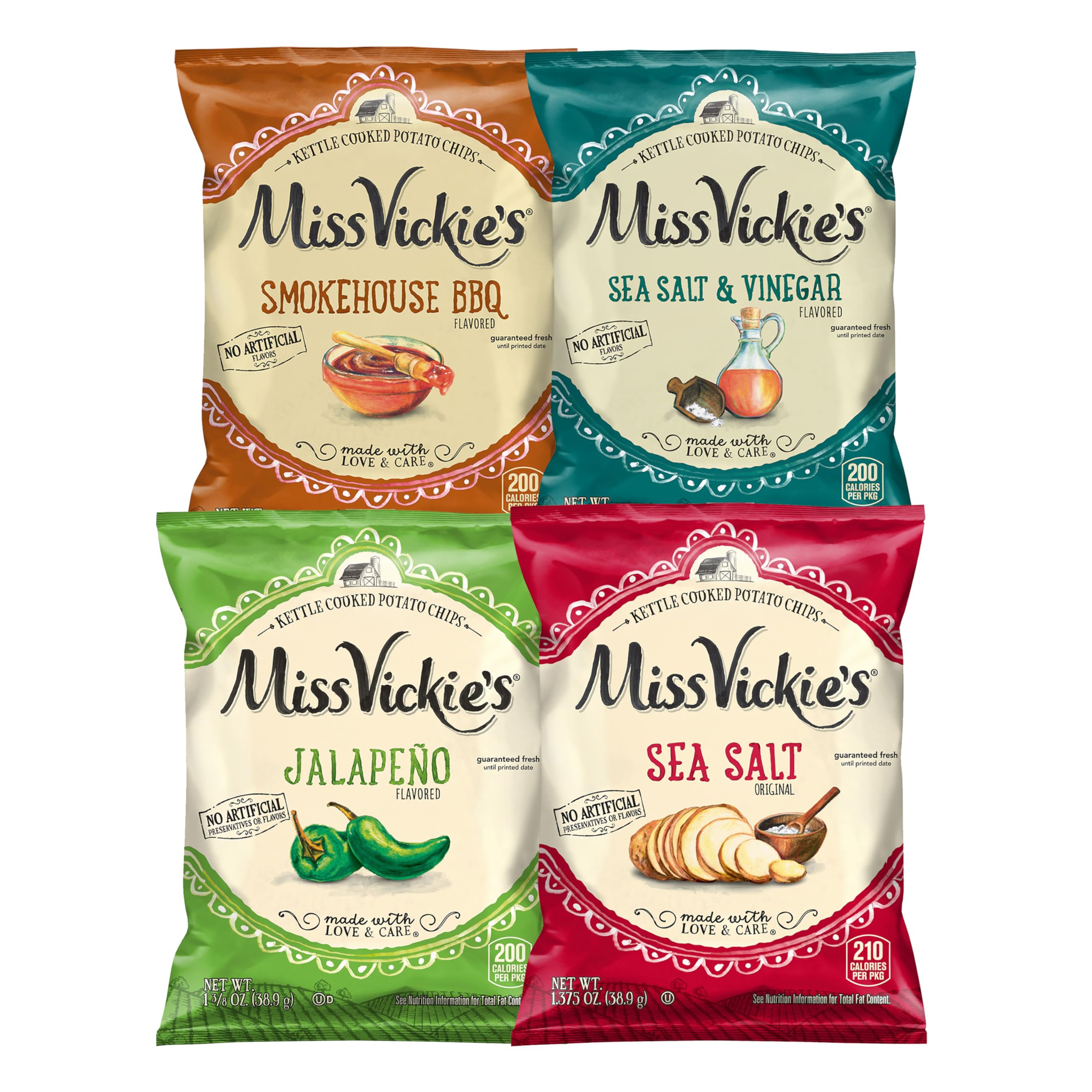 Miss Vickie's Kettle Cooked Potato Chips - Snack Size