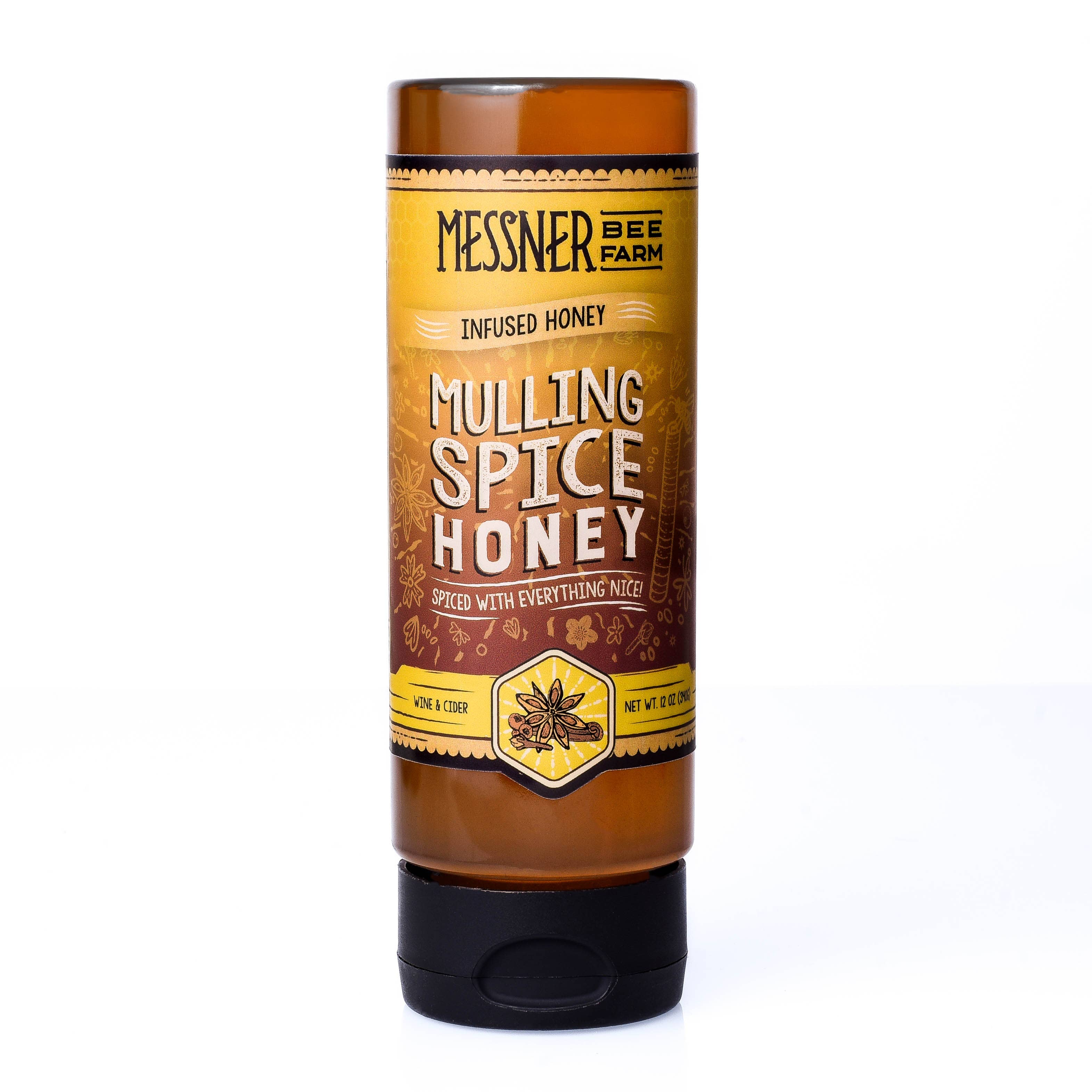 Mulling Spice Infused Honey 12oz | Messner Bee Farm