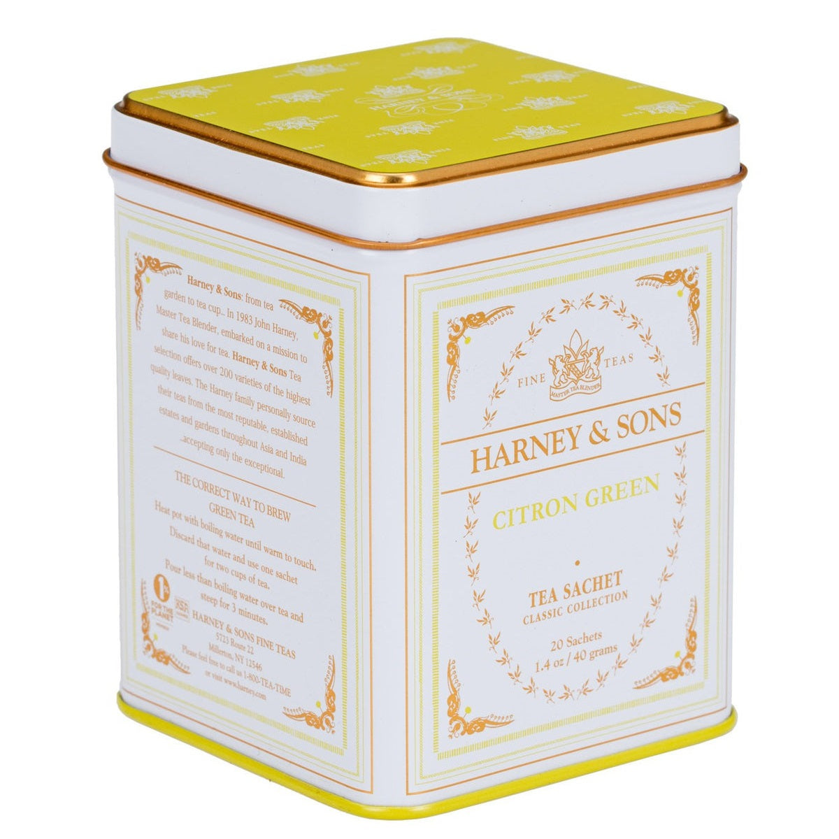 Harney & Sons Citron Green, Tin of 20 Sachets
