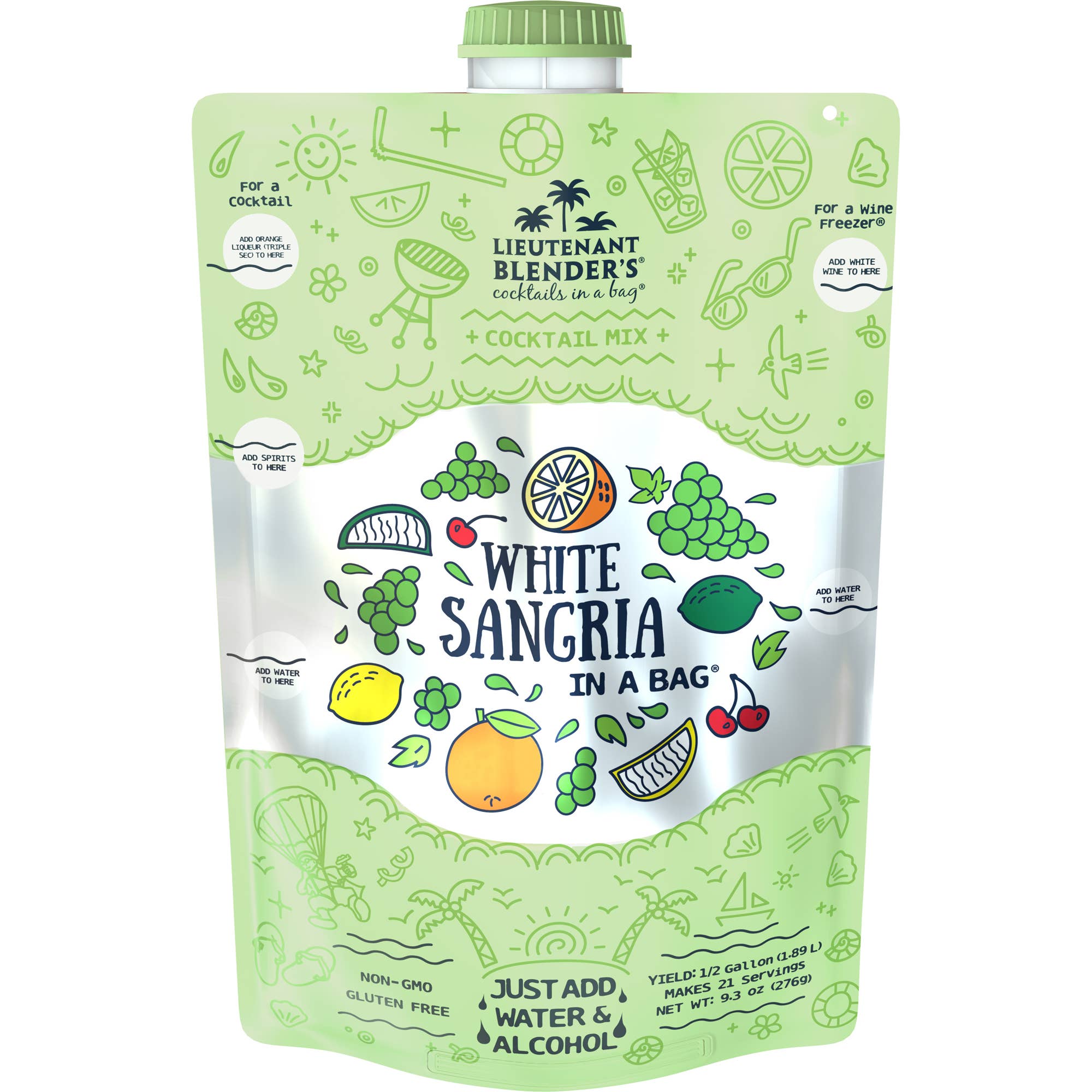 White Sangria in a Bag® Cocktail / Mocktail Slushie Mixer