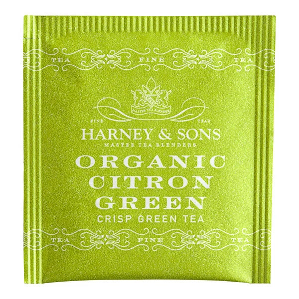 Organic Citron Green Tea Bags - 50/Box