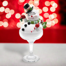 Snowman in Martini Glass