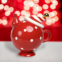 Red/White Teapot