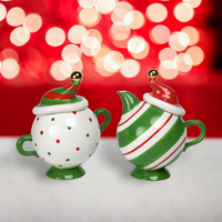 Peppermint Sugar & Creamer Set