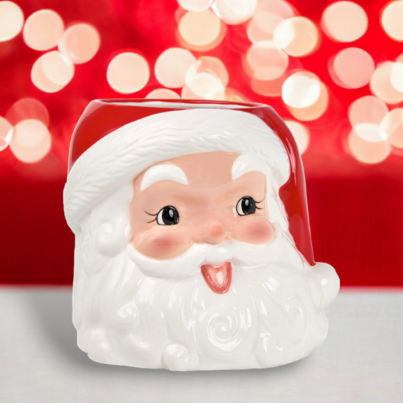 Cheerful Santa Head Pot