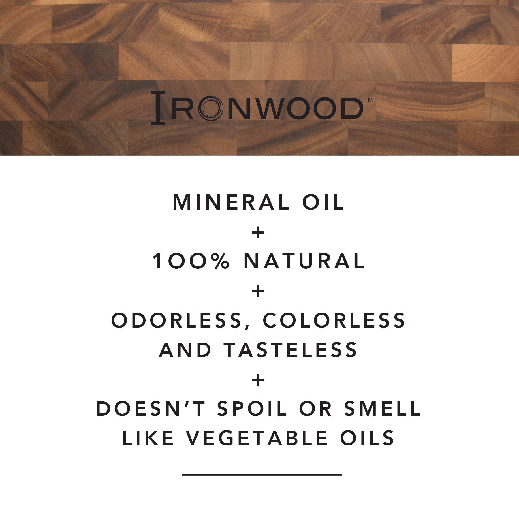 Ironwood Gourmet Butcher Block Oil, 8-Ounce