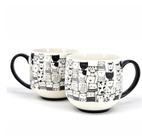 PAWS Cafe' Cat Mug